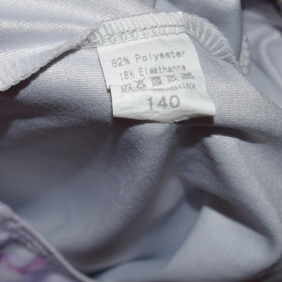 GYMNASTICS LEOTARD Long Sleeve Sparkle Unicorn Girls Size 140 (6-8) - Picture 3 of 4